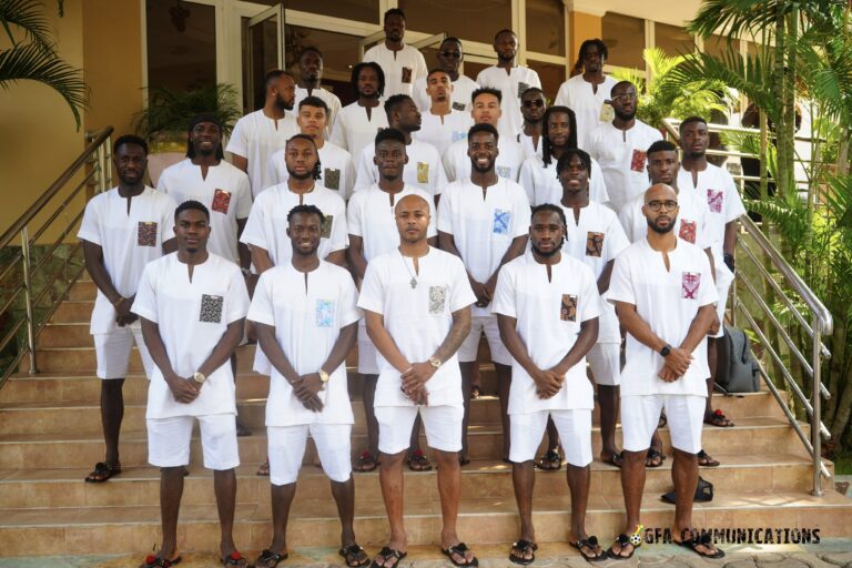 Black Stars of Ghana Embark on AFCON Journey in Stunning Traditional Attire